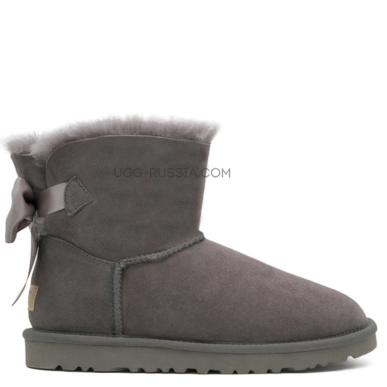 UGG Bailey Bow Mini Medallion Grey — Как сохранить цвет угг Mini Bailey Bow леопардовые