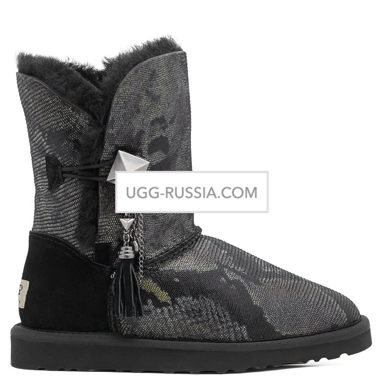 UGG Bailey Button Lilou Snake — С чем носить угги Bailey Button: готовые образы