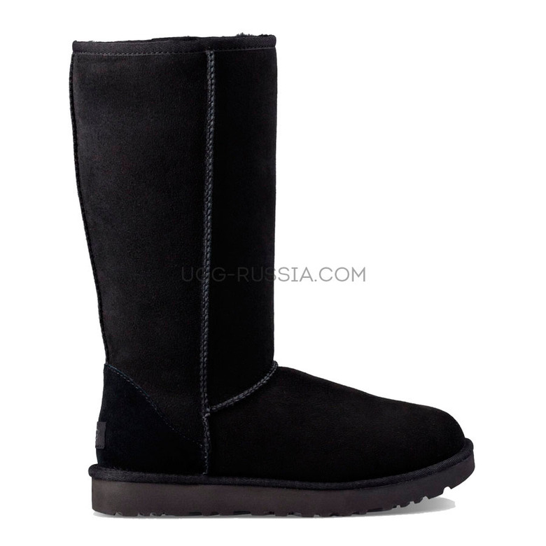 Посадка угг Classic Tall Black — плотная, но не болезненная